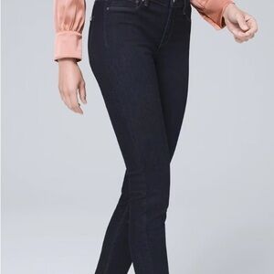 WHITE HOUSE BLACK MARKET CLASSIC RISE JEGGINGS DARK WASH SIZE 6R NWT